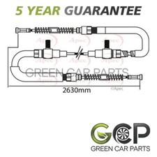 Hand Brake Cable Rear GCP Fits