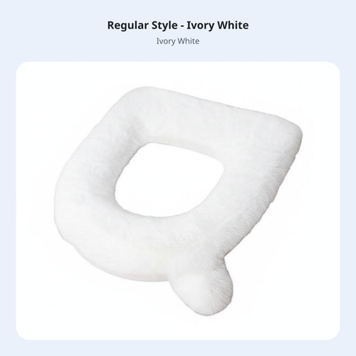 Plush toilet seat cover - plush,