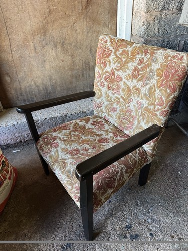 Vintage floral print wooden - floral,