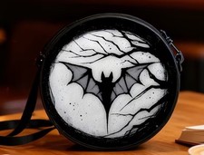 Round Bat Purse - Halloween