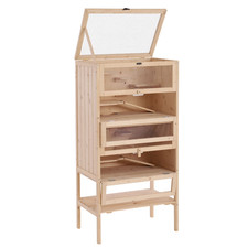 Wooden Hamster Cage Natural