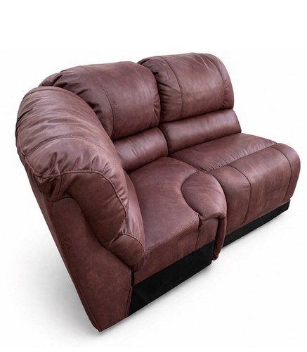 Bordeaux red leather corner - red,