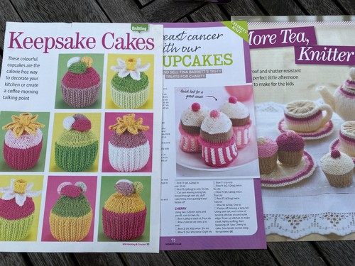 Knitted cakes teapot - cakes,, cup