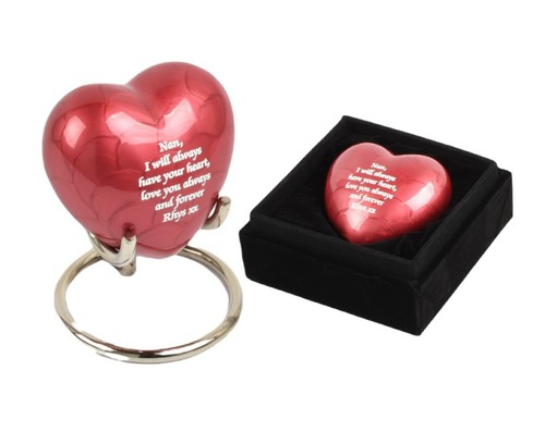 Red heart small keepsake - small,