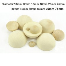 Half Wooden Ball Natural Craft