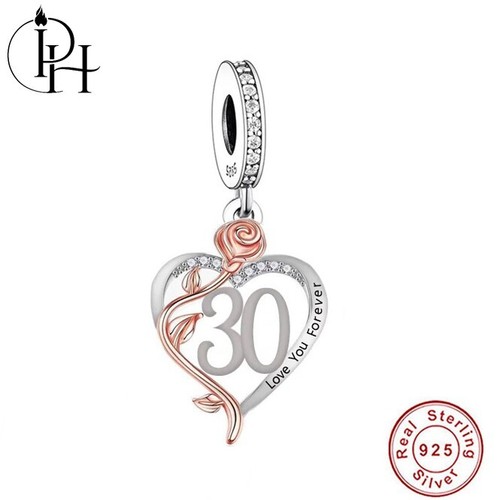 30th birthday charm 925 - 30th,