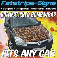 to fit TOYOTA COROLLA YARIS STICKER BOMB BONNET CAR GRAPHICS DECALS STICKERS