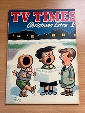 An original, unbound copy of TV Times magazine, Christmas Extra 1960, London.