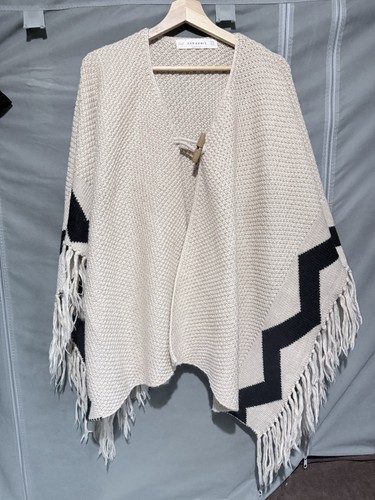 Zara knit chunky poncho - zara,