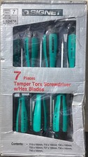 Signet 7 Piece Tamper Torx® Screwdriver Set Green & Black Handles S52478
