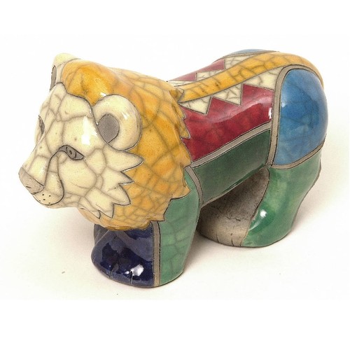 Handmade ceramic raku african - raku,