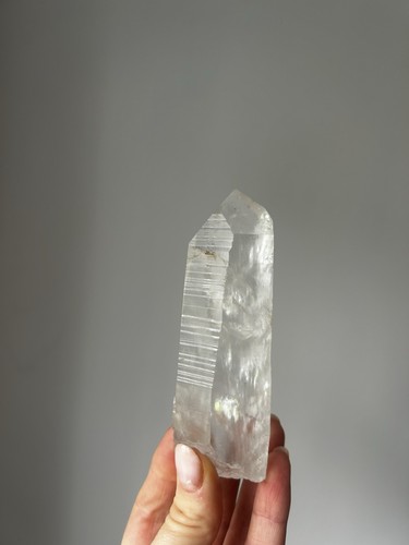 Etched lemurian seed quartz - etched,