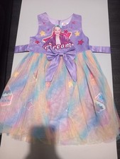 Kids Girl Jojo Siwa Dress Skirt Fancy Dress Line Pleated dress age 6-7