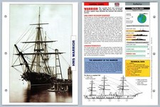 HMS Warrior - 1860 - Capital Ships - Atlas Warships Maxi Card