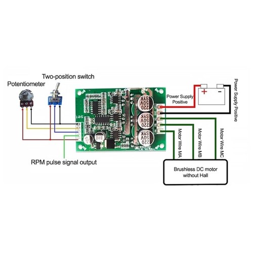 Brushless without hall - brushless, motor