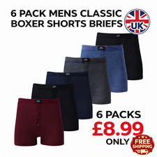 6  PACK  MENS CLASSIC BOXER