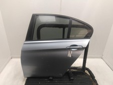 BMW 3 SERIES Left Rear Door N/S 2012-2019 LIQUID BLUE METALLIC (B40) 4 Door Salo
