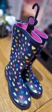 George Girls Wellies Hearts