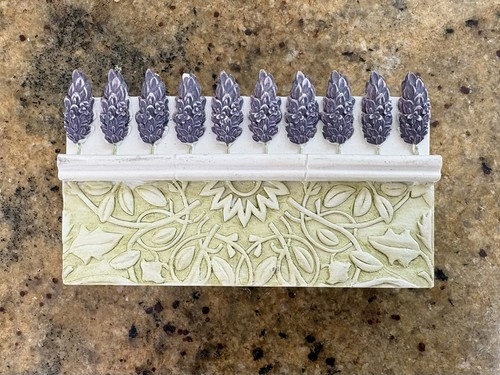Vintage lavender ceramic - ceramic, hand