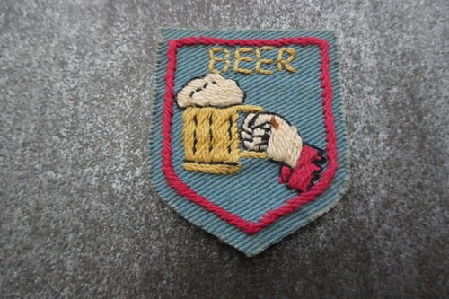Beer woven cloth patch badge - woven,