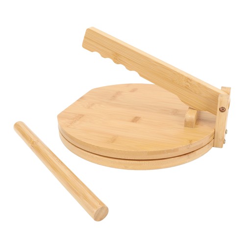 Wood tortilla press maker with - maker,