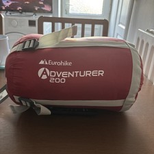 Eurohike Adventurer 200 Sleeping Bag Lightweight, 2-Season, Red