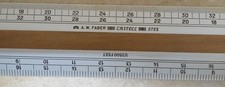 ORDNANCE Scale Ruler A.W.Faber Castell 2723 Boxwood & Celluloid Vintage