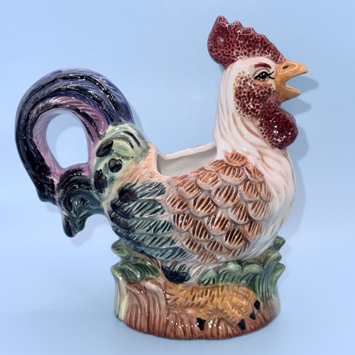 Ceramic rooster creamer - ceramic,