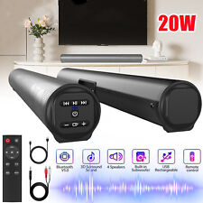 TV Home Theater Soundbar Bluetooth Sound Bar Speaker System Subwoofer w/ Remote
