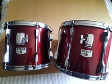 TAMA ROCKSTAR TOMS - 12" X 9" & 13" X 10" - WINE WRAP FINISH