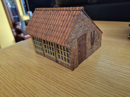 Brick building model - brick,