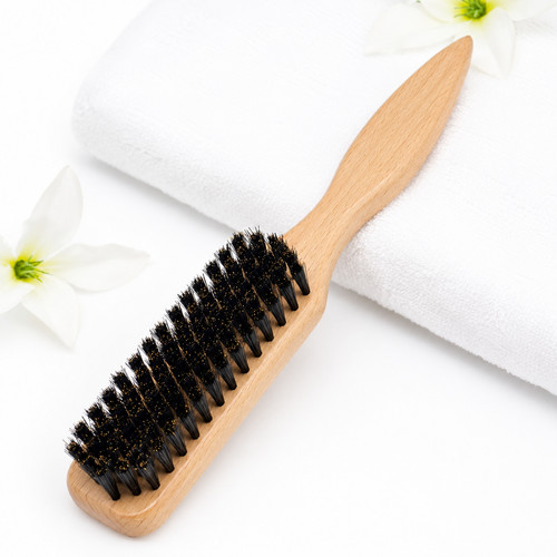 Boar bristle slick back hair - boar,