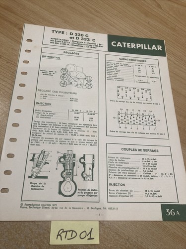 Technical sheet diesel engine - technical,