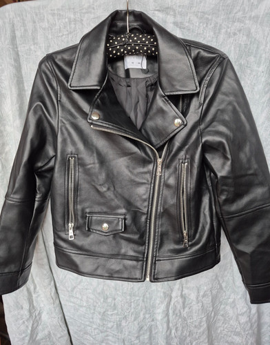 Zara kids black faux leather - kids,