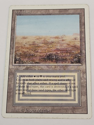 Scrubland magic the gathering - scrubland,