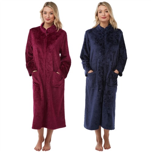 Zip dressing gown robe - dressing,