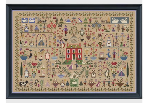 Cross stitch chart days - cross,