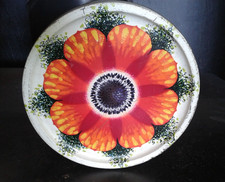 MACKINTOSH'S vintage round sweet tin red flowers poppies or anemones?