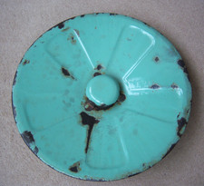 Rare Vintage Green Enamel Slop