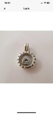 Pandora Floating Heart Locket with 18" 925 silver chain 