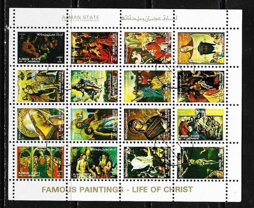 Ajman 1973 christ - 1973:, christ;