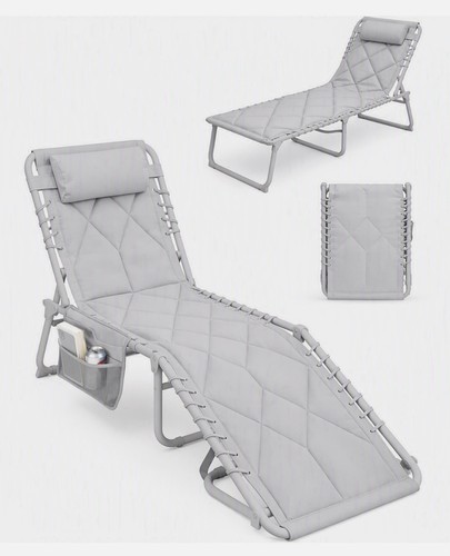 Folding sun lounger - folding, 5-level