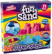 Fun Sand Play Set Shape Mould Sculpt Play Sand Magic Formula Never Dries Out