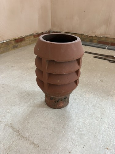 Terracotta clay chimney - clay,