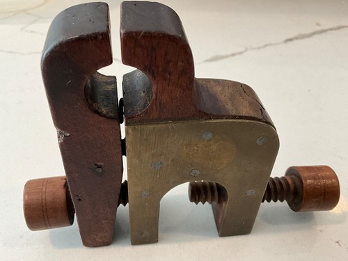 Vtg rosewood clamp - vtg., clamp/vice