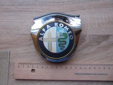 ALFA ROMEO car badge emblem  (still attached to metal as per photos) (CB # 6)