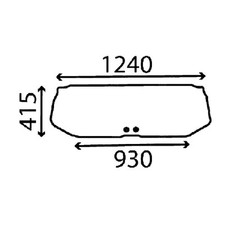 LOWER REAR WINDOW GLASS FOR