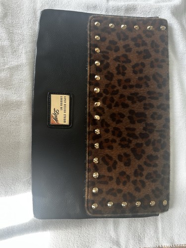 Lipsy clutch bag faux fur - clutch, and