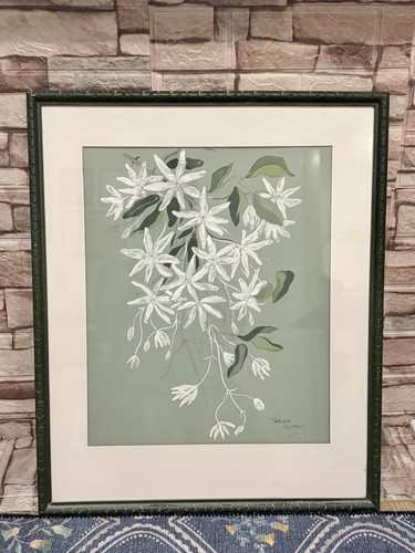 Framed floral watercolour - floral,