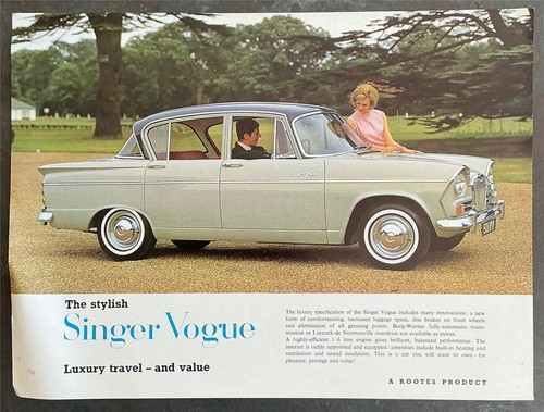 Singer vogue four - four, saloon